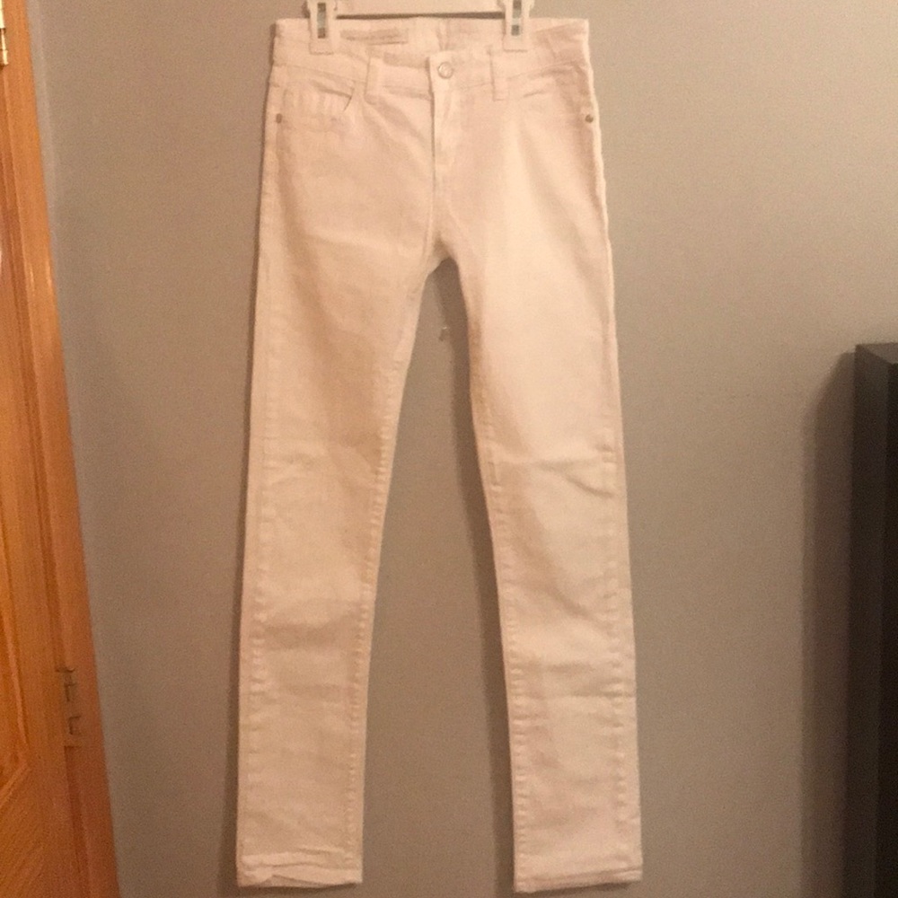 Pilcro & the letterpress anthropologie White jeans